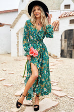 Load image into Gallery viewer, Floral Ruffled Flounce Sleeve Smocked Waist Dress