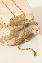 Load image into Gallery viewer, 18K Gold Plated Inlaid Zircon Pendant Necklace