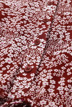 Load image into Gallery viewer, Floral Buttoned Puff Sleeve Tiered Dress