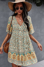 Load image into Gallery viewer, Bohemian V-Neck Half Sleeve Dress