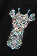 Load image into Gallery viewer, Boys Giraffe Graphic T-shirt and Paisley Shorts Set