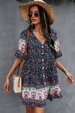 Load image into Gallery viewer, Bohemian V-Neck Half Sleeve Dress
