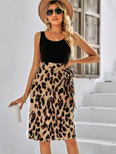 Load image into Gallery viewer, Printed Scoop Neck Sleeveless Dress