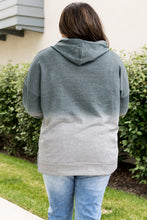 Load image into Gallery viewer, Plus Size Gradient Side Slit Drawstring Hoodie