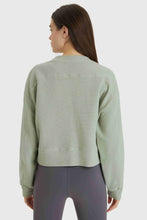 Load image into Gallery viewer, Textured Dropped Shoulder Sports Top