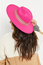 Load image into Gallery viewer, Fame Style Icon Geometric Band Fedora Hat