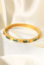 Load image into Gallery viewer, 18K Gold Plated Inlaid Cubic Zirconia Bracelet