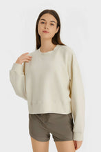 Load image into Gallery viewer, Textured Dropped Shoulder Sports Top