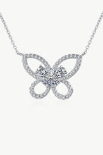 Load image into Gallery viewer, Moissanite Butterfly Pendant Necklace