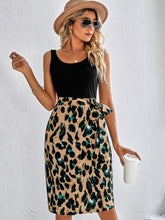 Load image into Gallery viewer, Printed Scoop Neck Sleeveless Dress