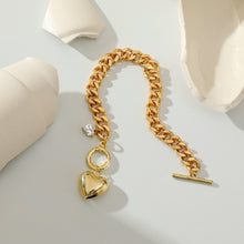 Load image into Gallery viewer, Heart Charm Bracelet