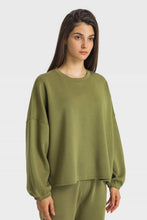 Load image into Gallery viewer, Dropped Shoulder Round Neck Sports Top