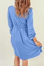 Load image into Gallery viewer, Button Down Long Sleeve Dress with Pockets