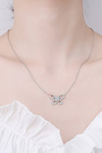 Load image into Gallery viewer, Moissanite Butterfly Pendant Necklace