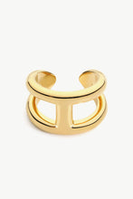 Load image into Gallery viewer, 18K Gold Plated Double-Layered Open Ring