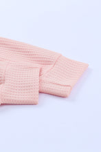 Load image into Gallery viewer, Quarter Snap Waffle Knit Long Sleeve Lounge Set