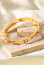 Load image into Gallery viewer, 18K Gold Plated Inlaid Cubic Zirconia Bracelet
