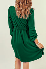 Load image into Gallery viewer, Button Down Long Sleeve Dress with Pockets
