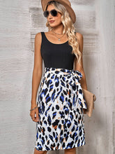 Load image into Gallery viewer, Printed Scoop Neck Sleeveless Dress