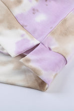 Load image into Gallery viewer, Tie-Dye Raglan Sleeve Top and Drawstring Pants Lounge Set