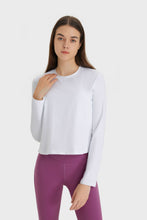Load image into Gallery viewer, Round Neck Long Sleeve Sports Top