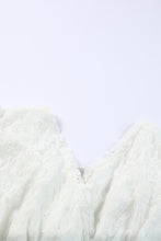 Load image into Gallery viewer, Puff Sleeve Tie-Back Lace Surplice Dress