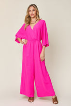 Load image into Gallery viewer, Double Take Full Size Half Sleeve Wide Leg Jumpsuit
