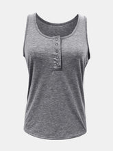 Load image into Gallery viewer, Full Size Quarter Snap Scoop Neck Tank
