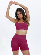 Load image into Gallery viewer, Scoop Neck Wide Strap Top and Shorts Active Set
