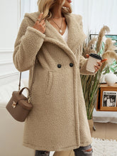 Load image into Gallery viewer, Devine Pocketed Long Sleeve Hooded Teddy Coat
