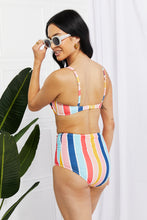 Load image into Gallery viewer, Marina West Swim Take A Dip Twist High-Rise Bikini in Stripe
