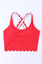 Load image into Gallery viewer, Crisscross Scoop Neck Swim Top
