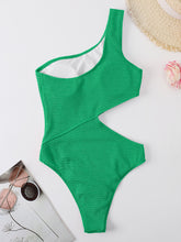 Load image into Gallery viewer, Cutout One Shoulder One-Piece Swimwear
