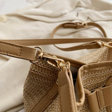 Load image into Gallery viewer, Straw Braided Shoulder Bag
