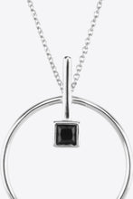 Load image into Gallery viewer, Black Zircon 925 Sterling Silver Necklace
