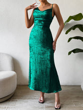 Load image into Gallery viewer, Asymmetric Neck Sleeveless Midi Dress
