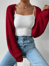 Load image into Gallery viewer, Honey Open Front Long Sleeve Cropped Cardigan
