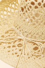 Load image into Gallery viewer, Fame Straw Weave Rope Ribbon Cowboy Hat
