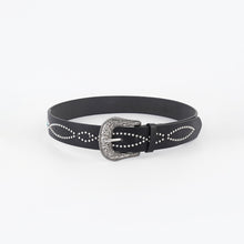 Load image into Gallery viewer, PU Leather Rhinestone Belt
