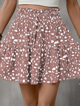 Load image into Gallery viewer, Frill Tied Printed Mini Skirt
