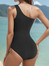 Load image into Gallery viewer, Chain Single Shoulder One-Piece Swimwear
