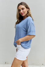 Load image into Gallery viewer, HOPELY Cater 2 You Swiss Dot Reverse Stitch Short Sleeve Top
