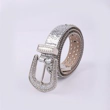 Load image into Gallery viewer, PU Leather Rhinestone Belt
