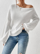 Load image into Gallery viewer, Honey Single Shoulder Long Sleeve Sweater
