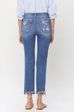 Load image into Gallery viewer, Lovervet High Rise Raw Hem Straight Jeans
