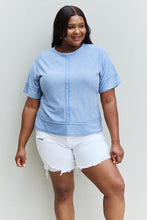 Load image into Gallery viewer, HOPELY Cater 2 You Swiss Dot Reverse Stitch Short Sleeve Top
