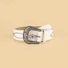 Load image into Gallery viewer, PU Leather Rhinestone Belt
