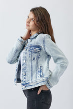 Load image into Gallery viewer, RISEN Button Up Washed Denim Jacket
