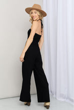 Load image into Gallery viewer, White Birch Full Size Halter Neck Wide Leg Jumpsuit with Pockets
