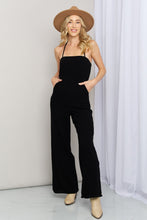 Load image into Gallery viewer, White Birch Full Size Halter Neck Wide Leg Jumpsuit with Pockets
